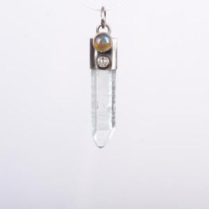 Aqua Aura z Labradorytem, wisior